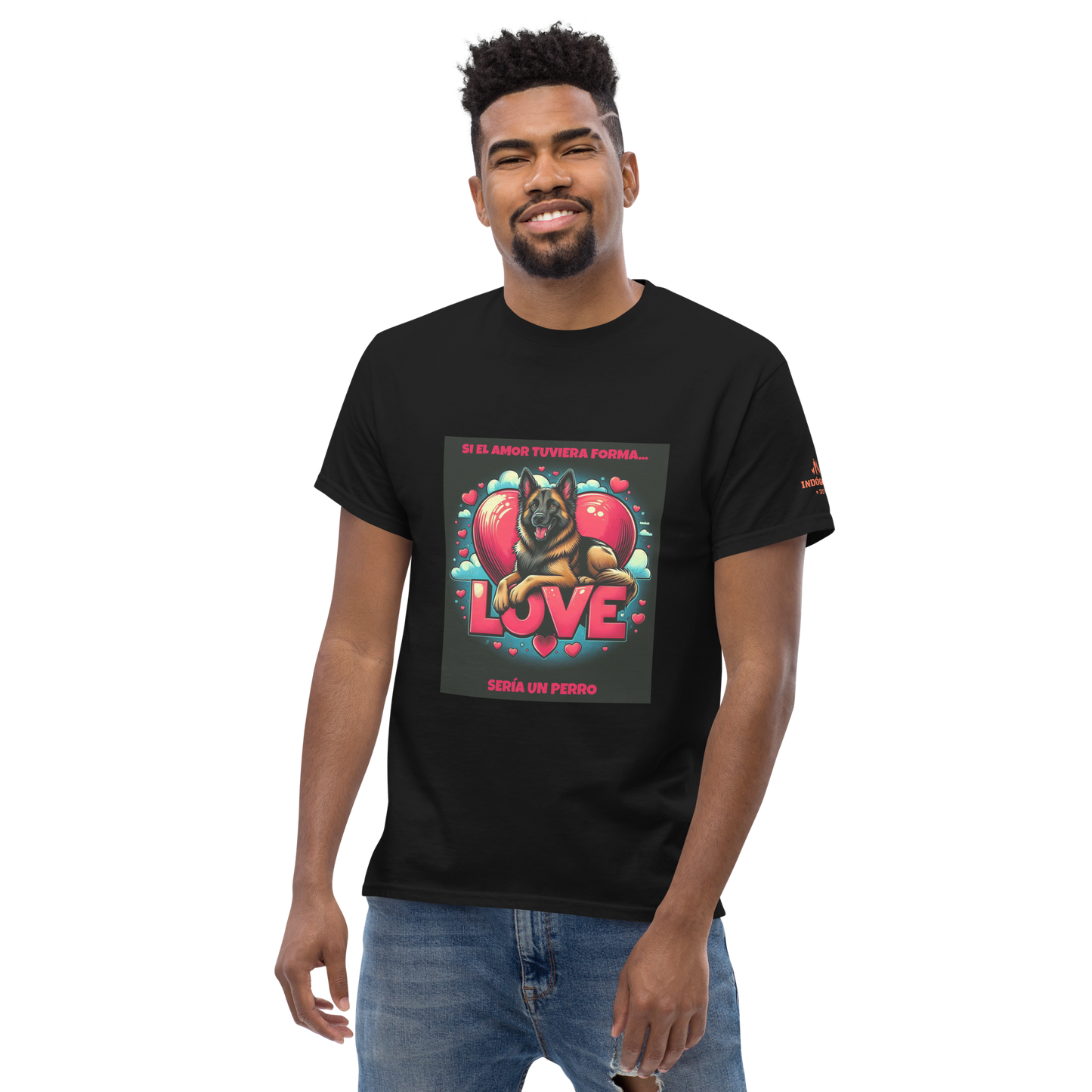 Camiseta con lema para amantes de los perros
