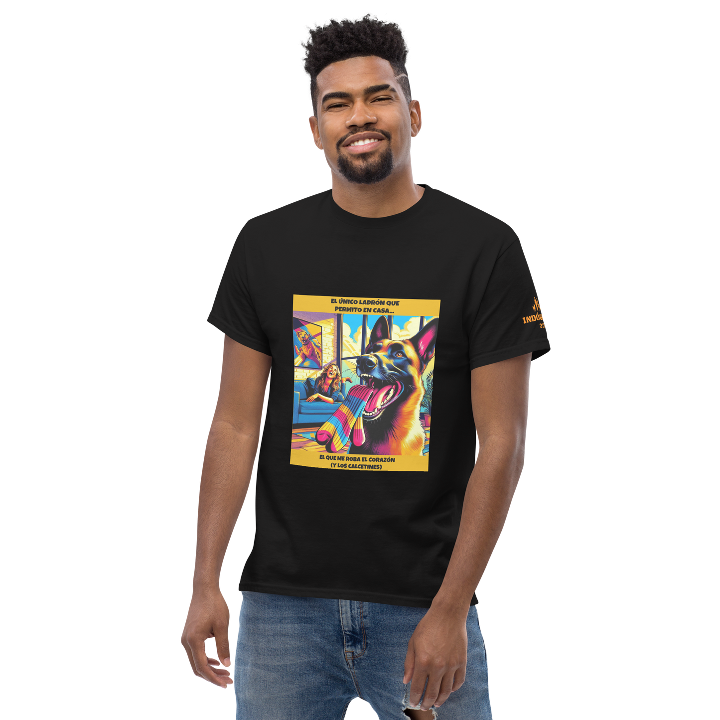 Camiseta con imagen divertida de perro