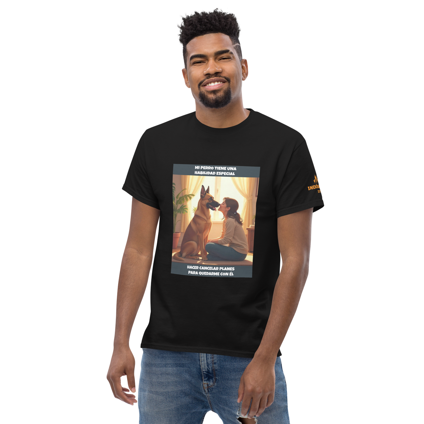 Camiseta personalizada con frase de mascota P01