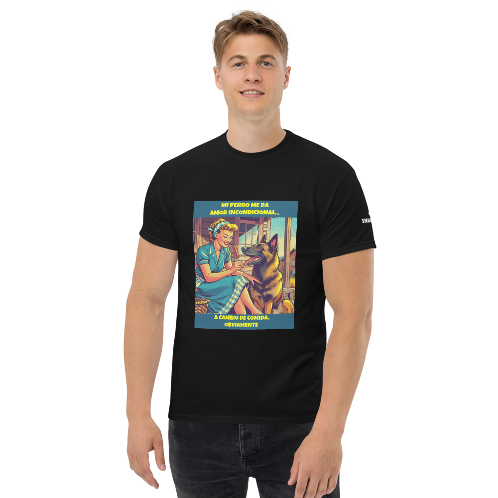 Camiseta con slogan mascota