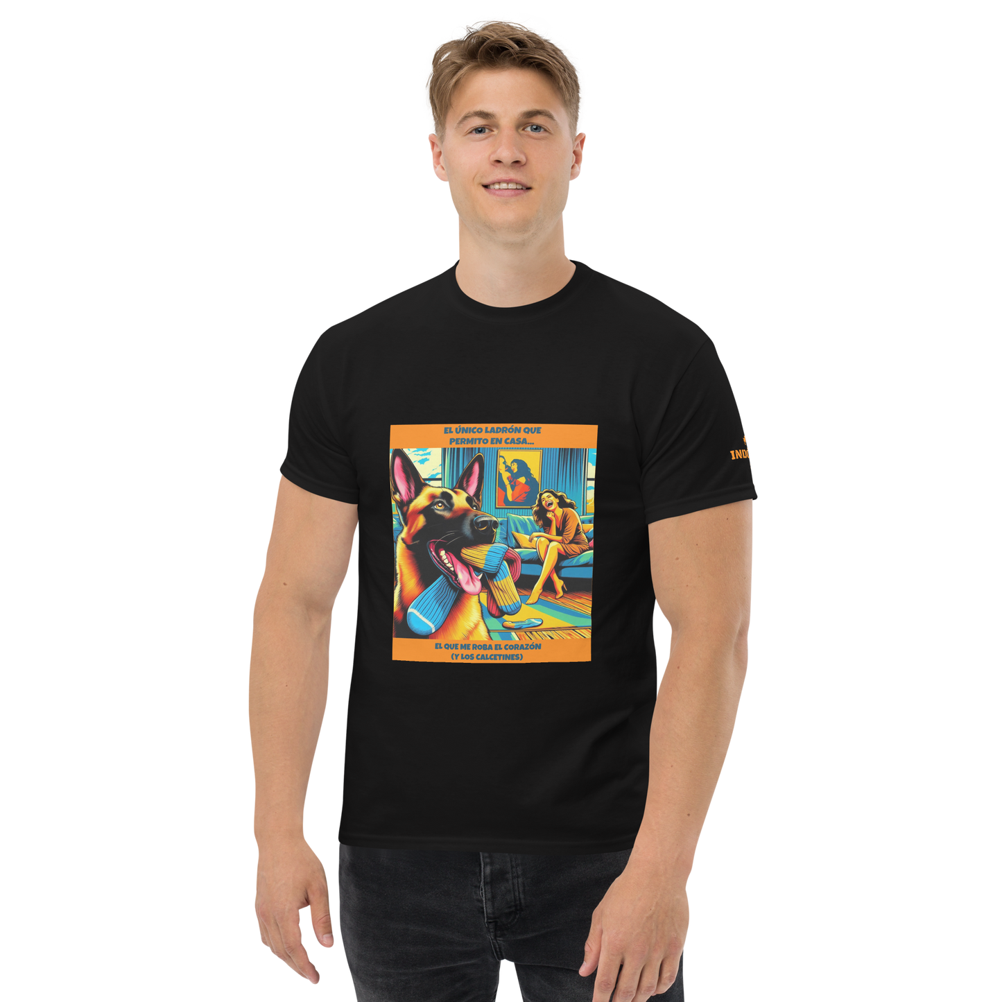 Camiseta con frase divertida perro