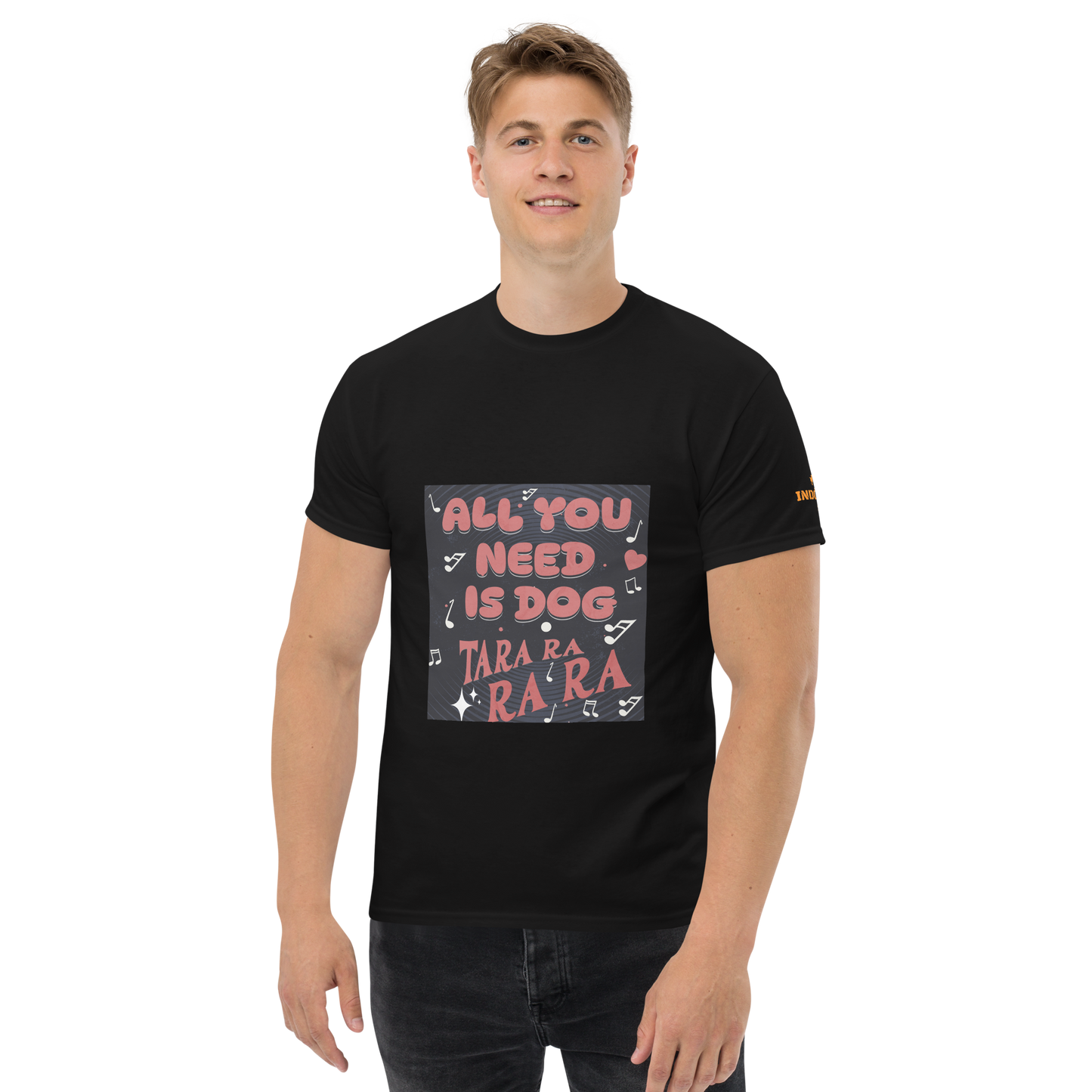 Camiseta con slogan mascota