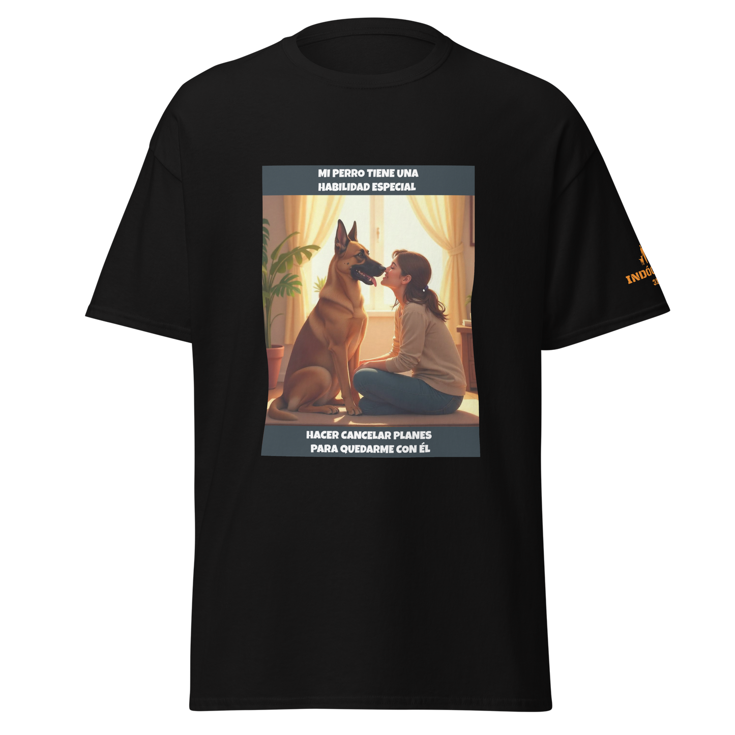 Camiseta personalizada con frase de mascota P01