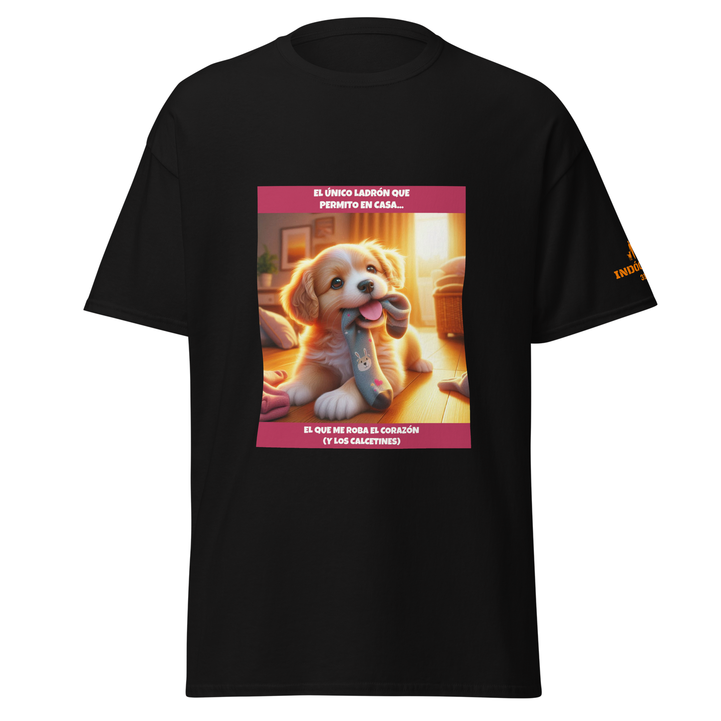 Camiseta con slogan mascota