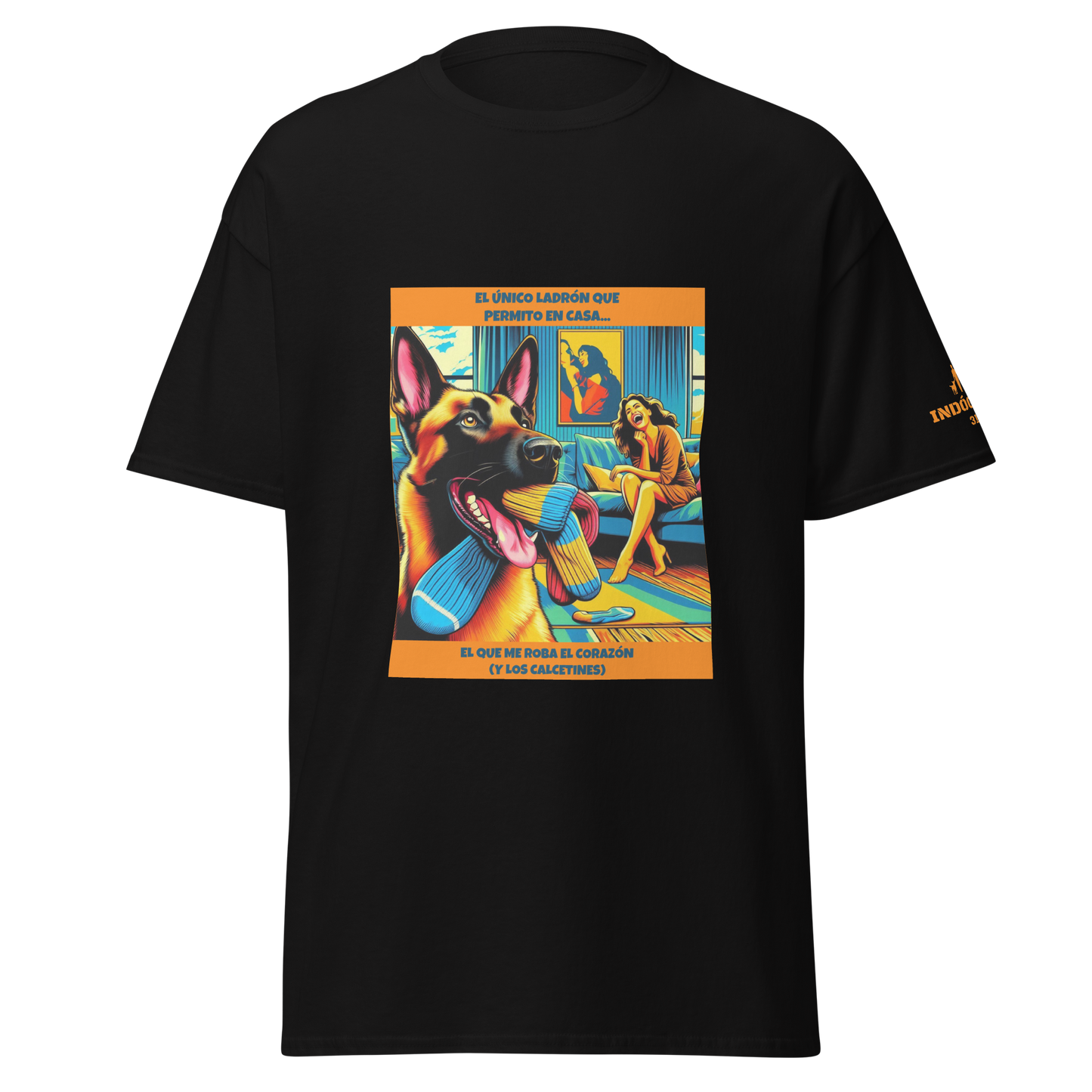 Camiseta con frase divertida perro