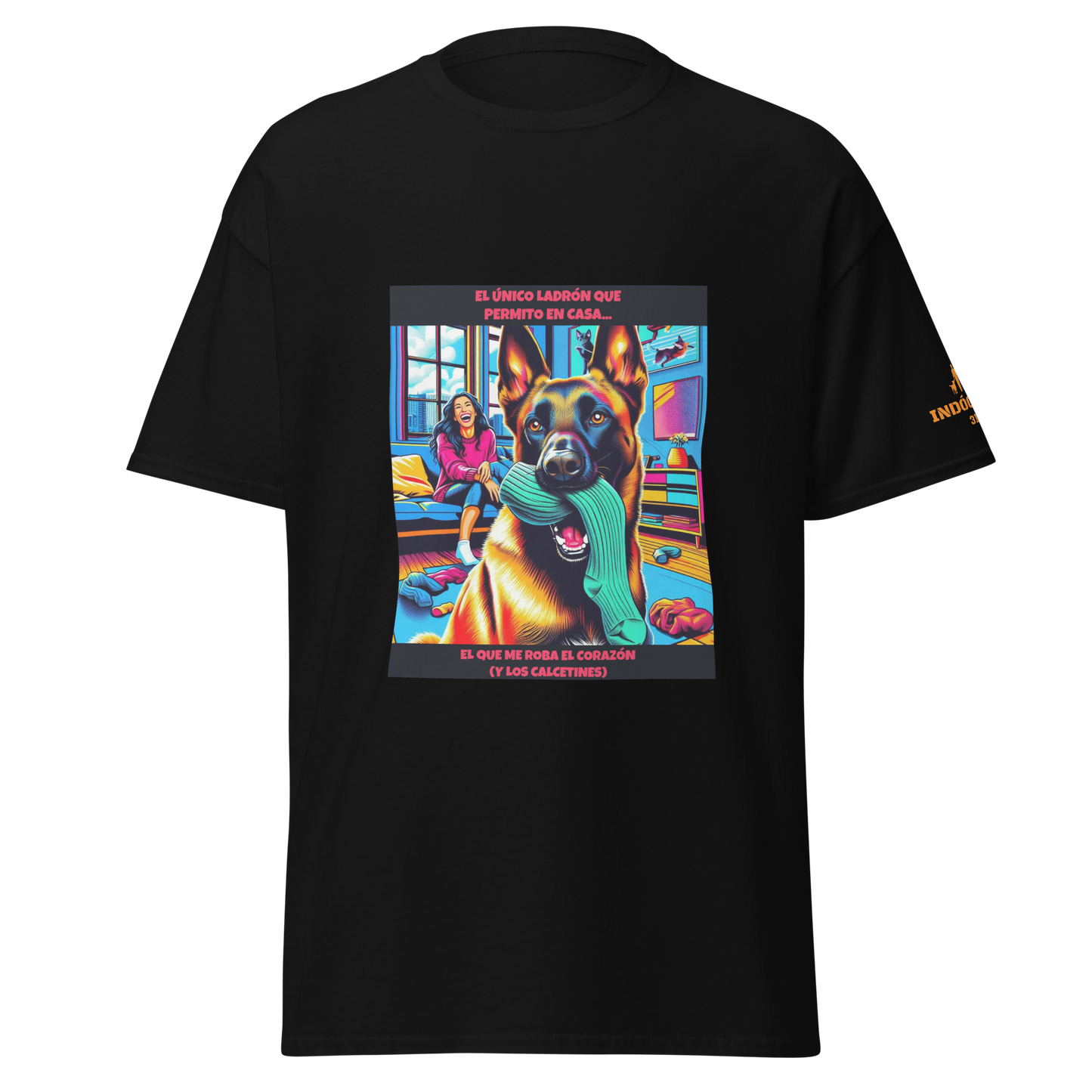 Camiseta con frase divertida perruna