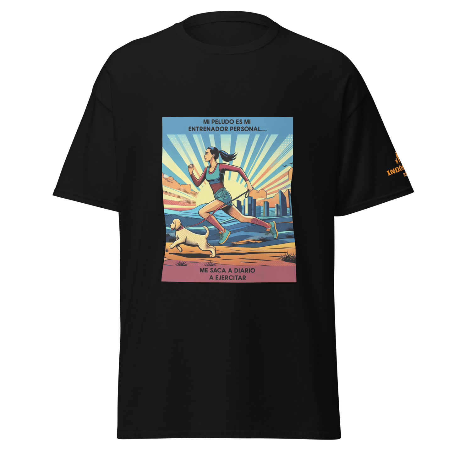 Camiseta con slogan perruno