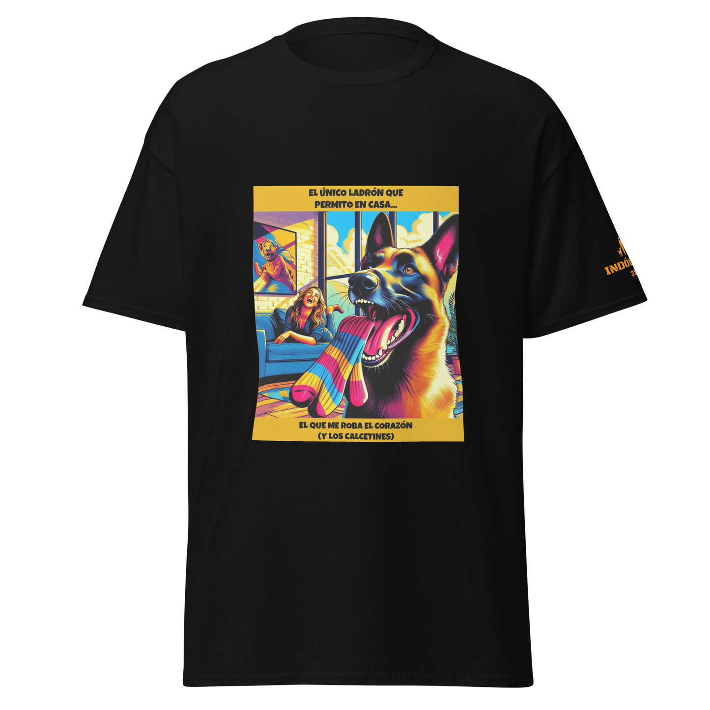 Camiseta con imagen divertida de perro