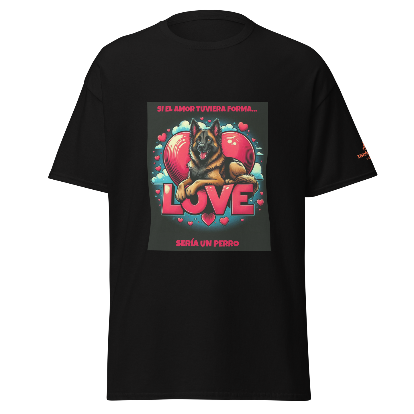 Camiseta con lema para amantes de los perros