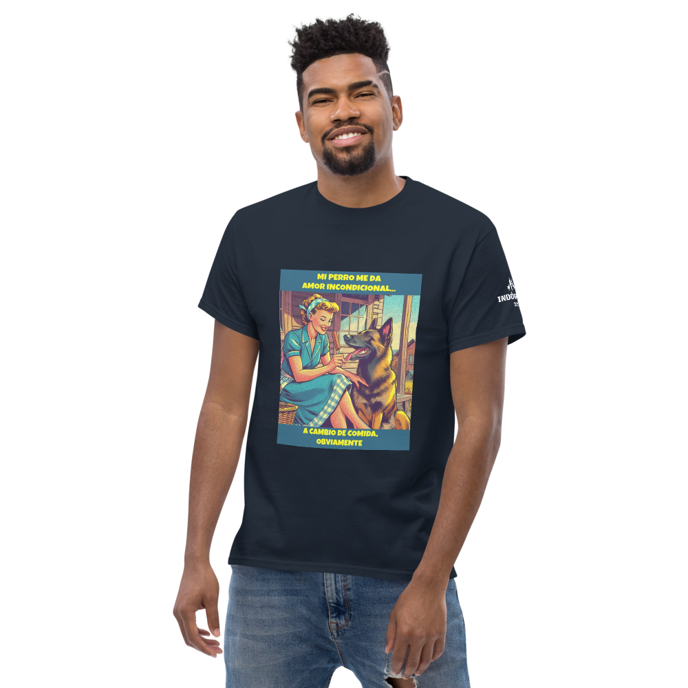 Camiseta con slogan mascota