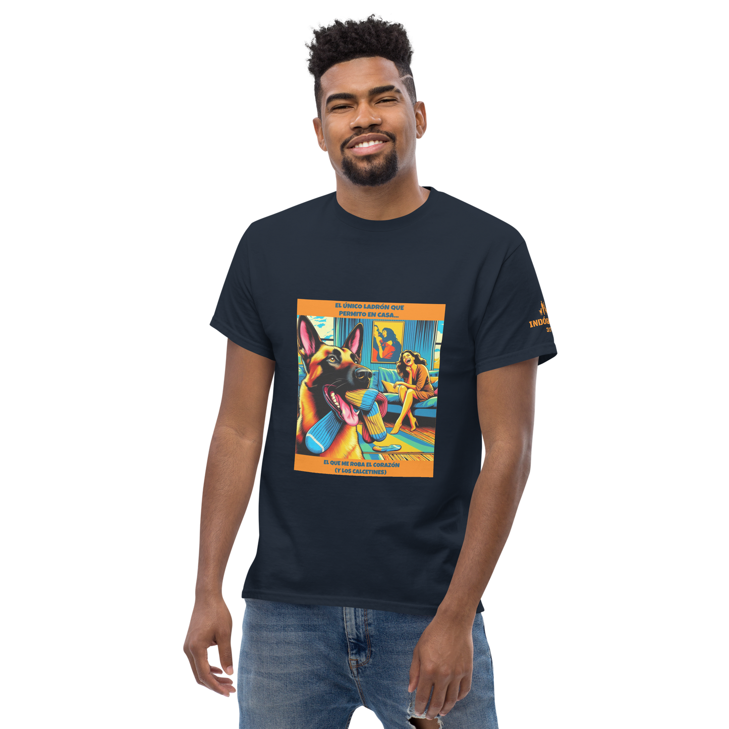 Camiseta con frase divertida perro
