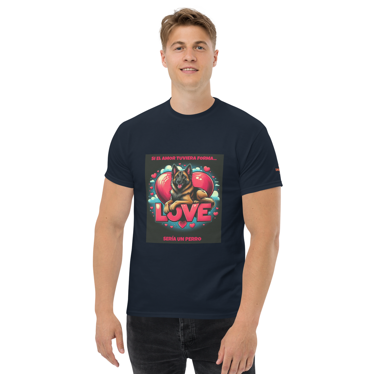 Camiseta con lema para amantes de los perros