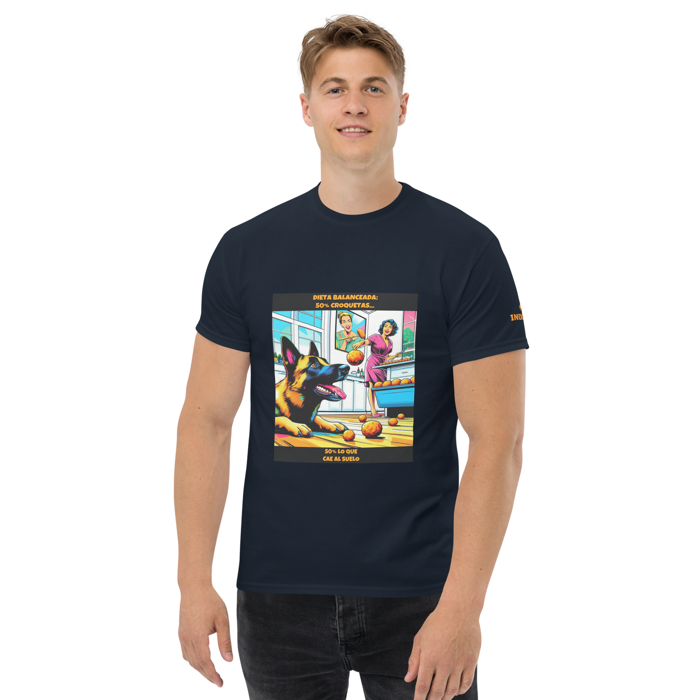 Camiseta con imagen divertida perruna