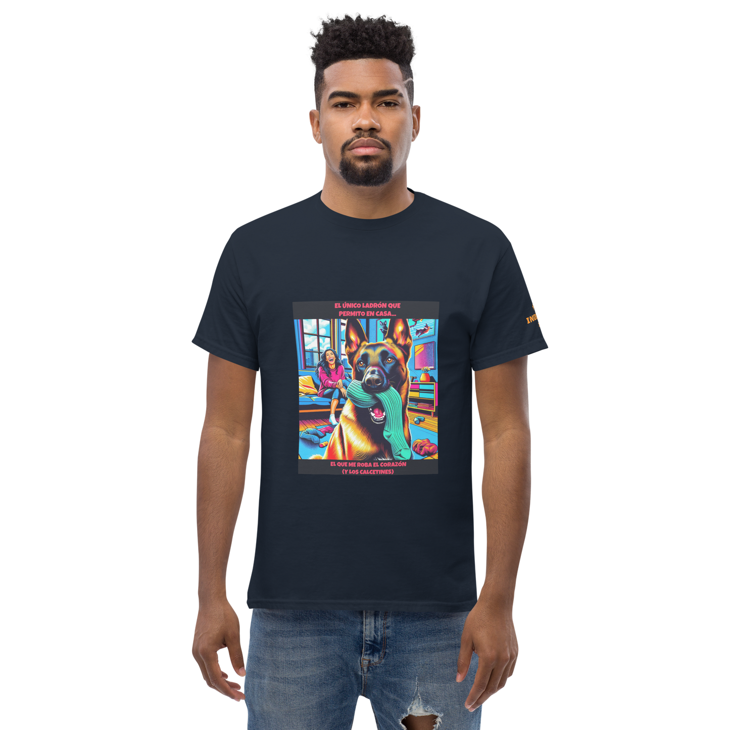 Camiseta con frase divertida perruna