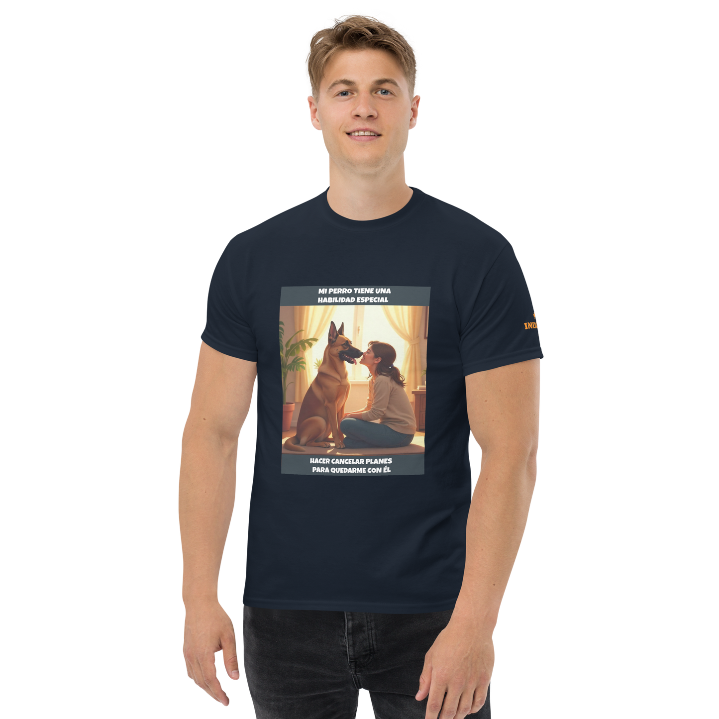 Camiseta personalizada con frase de mascota P01