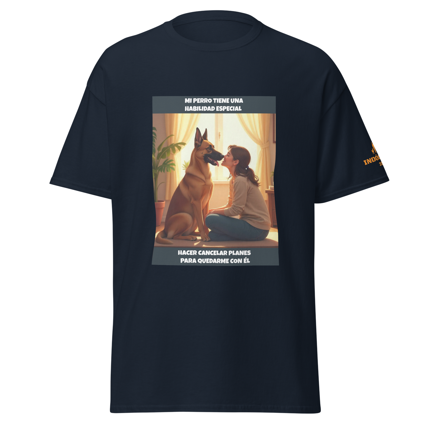 Camiseta personalizada con frase de mascota P01