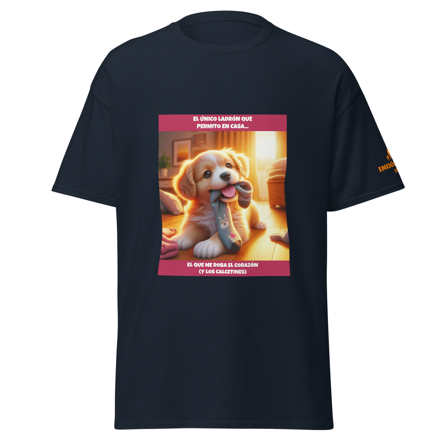 Camiseta con slogan mascota