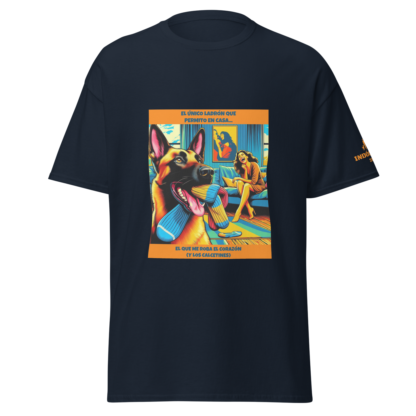 Camiseta con frase divertida perro