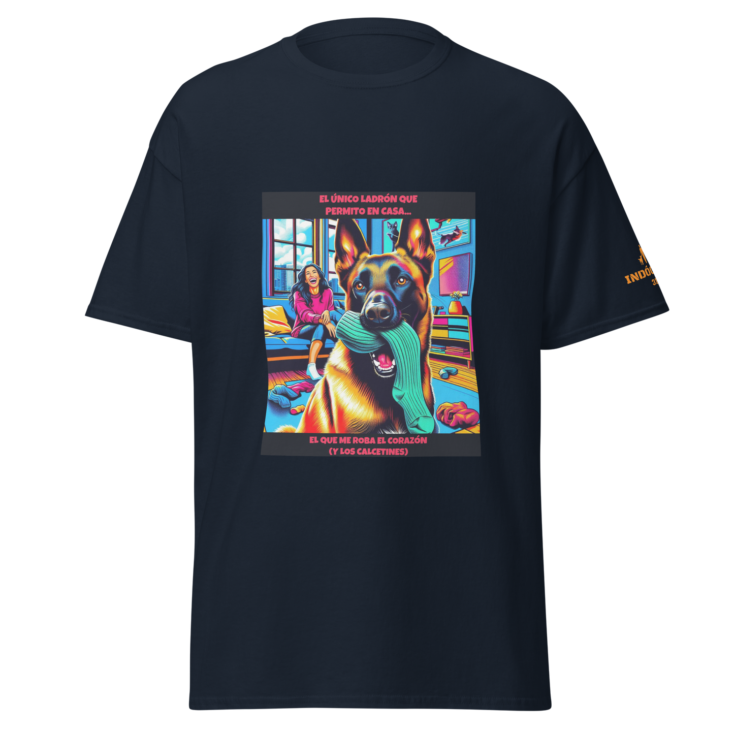 Camiseta con frase divertida perruna