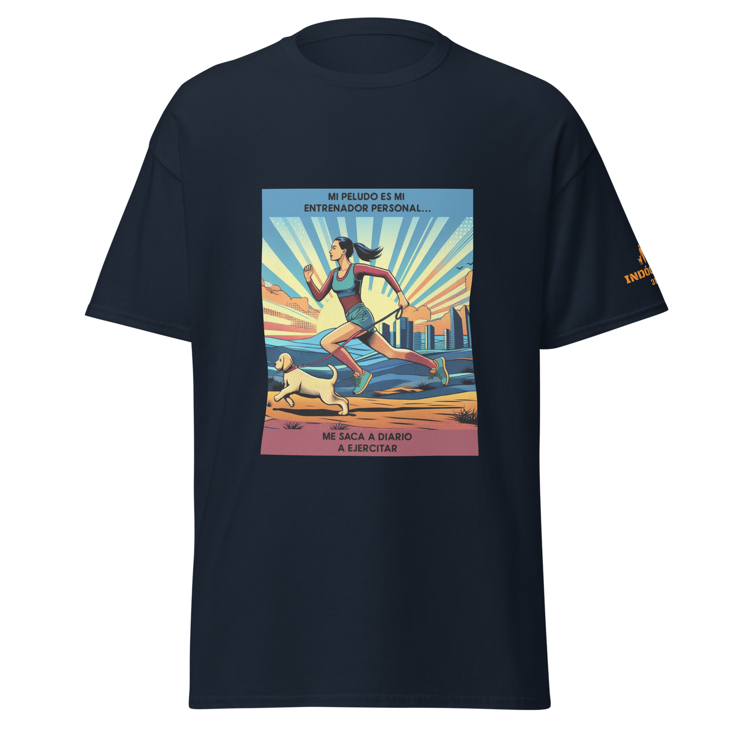 Camiseta con slogan perruno