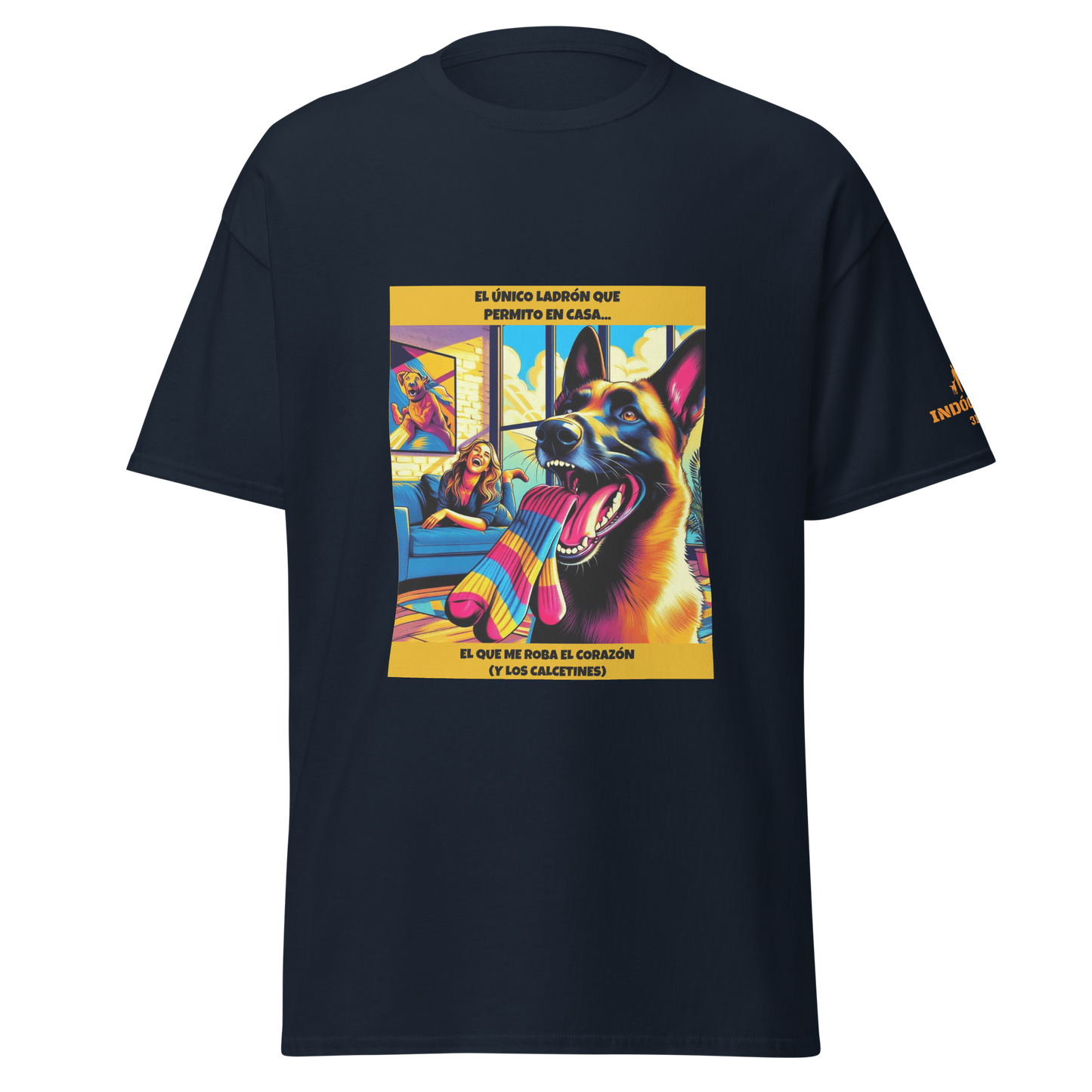 Camiseta con imagen divertida de perro