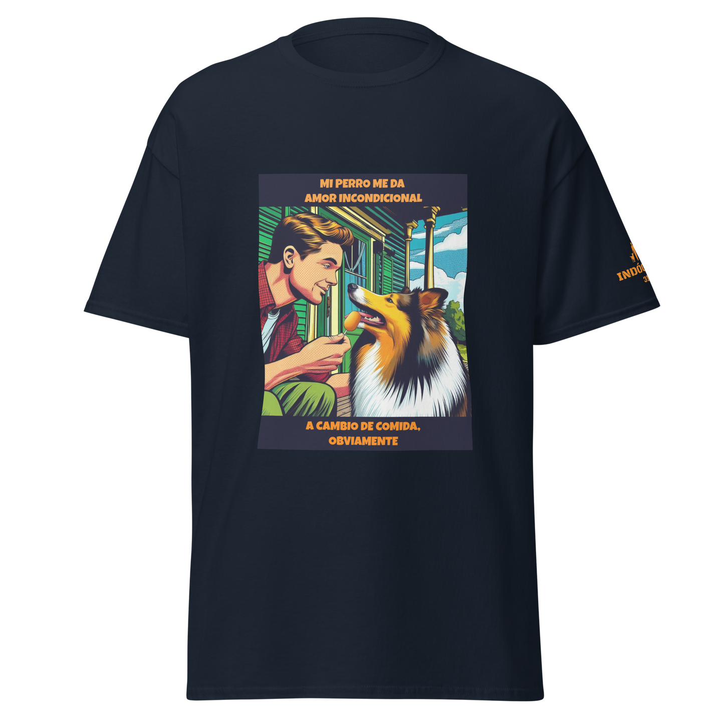 Camiseta con frase mascota
