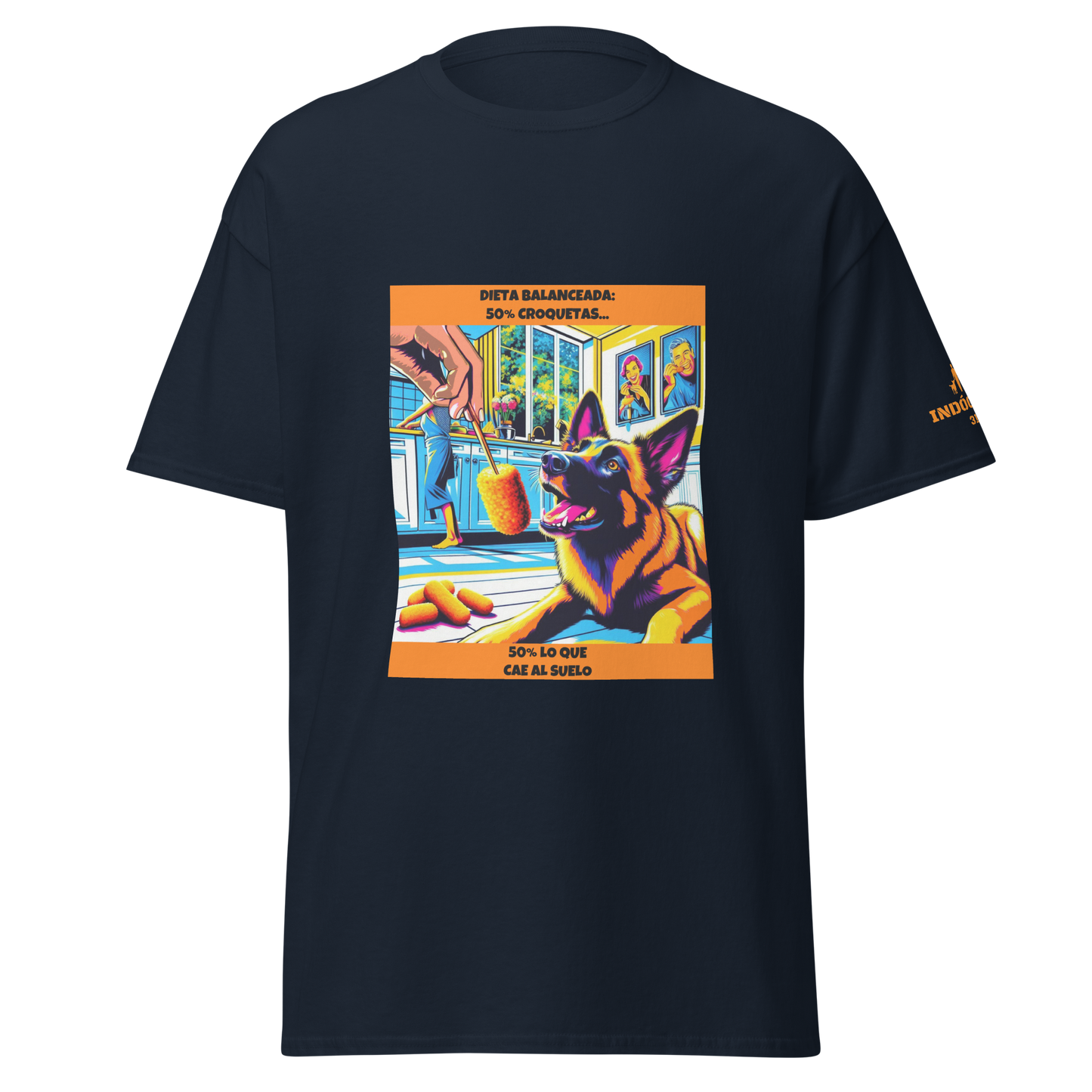 Camiseta con frase divertida perruna