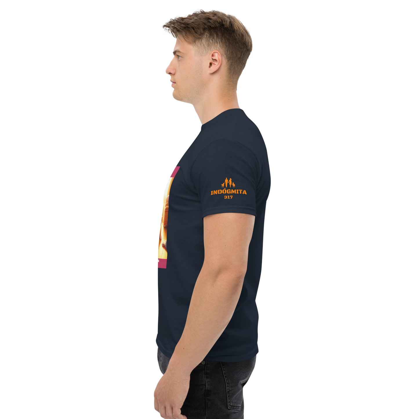 Camiseta con slogan mascota