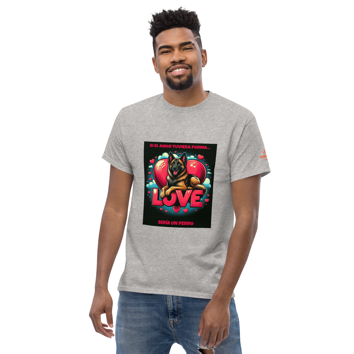Camiseta con lema para amantes de los perros