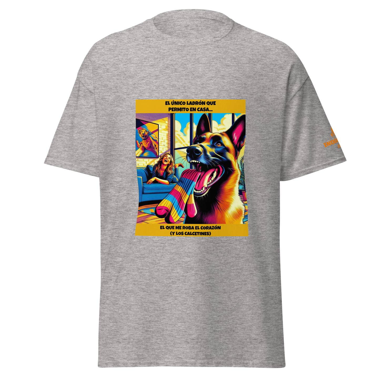 Camiseta con imagen divertida de perro