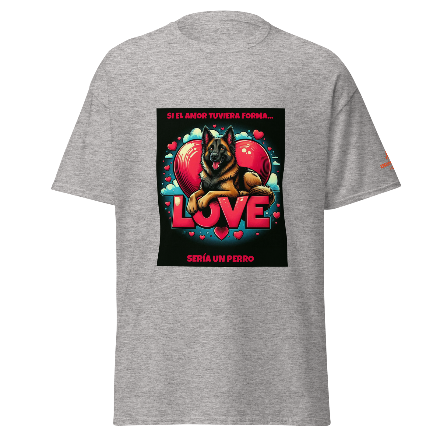 Camiseta con lema para amantes de los perros