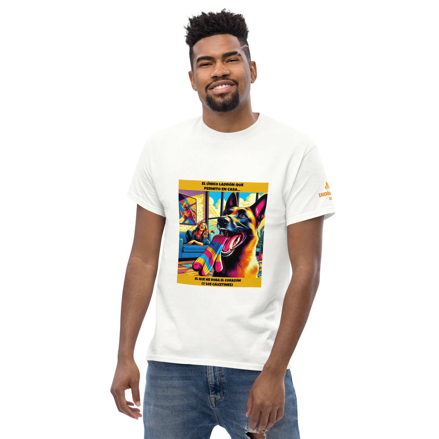 Camiseta con imagen divertida de perro