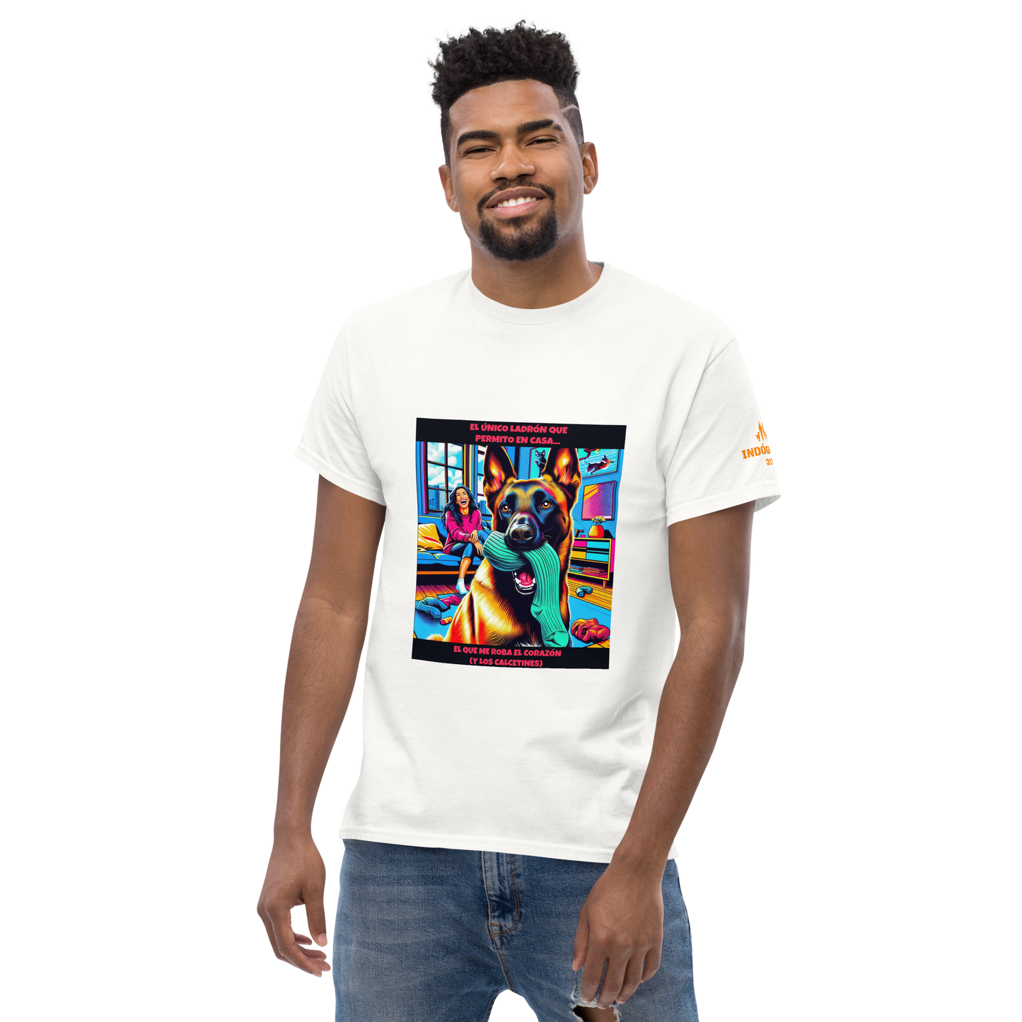 Camiseta con frase divertida perruna