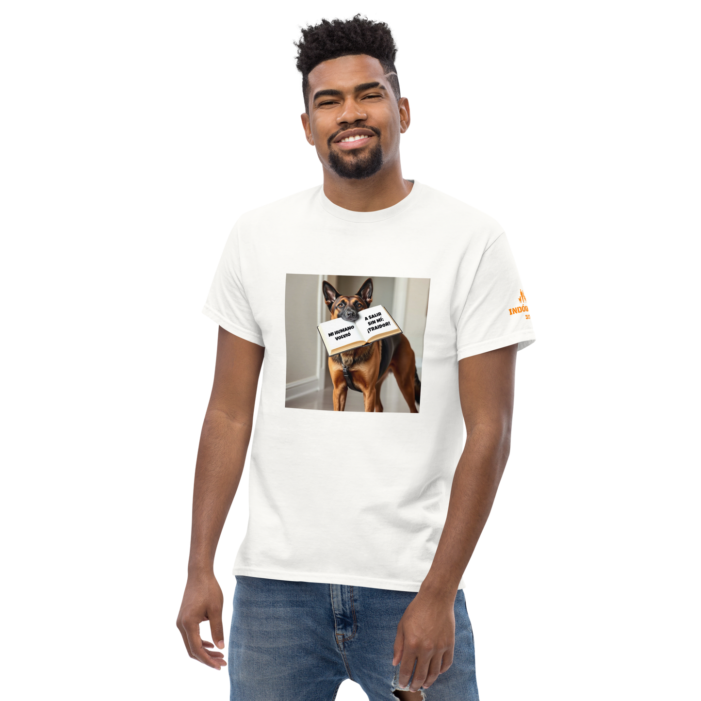 Camiseta con imagen divertida de perro
