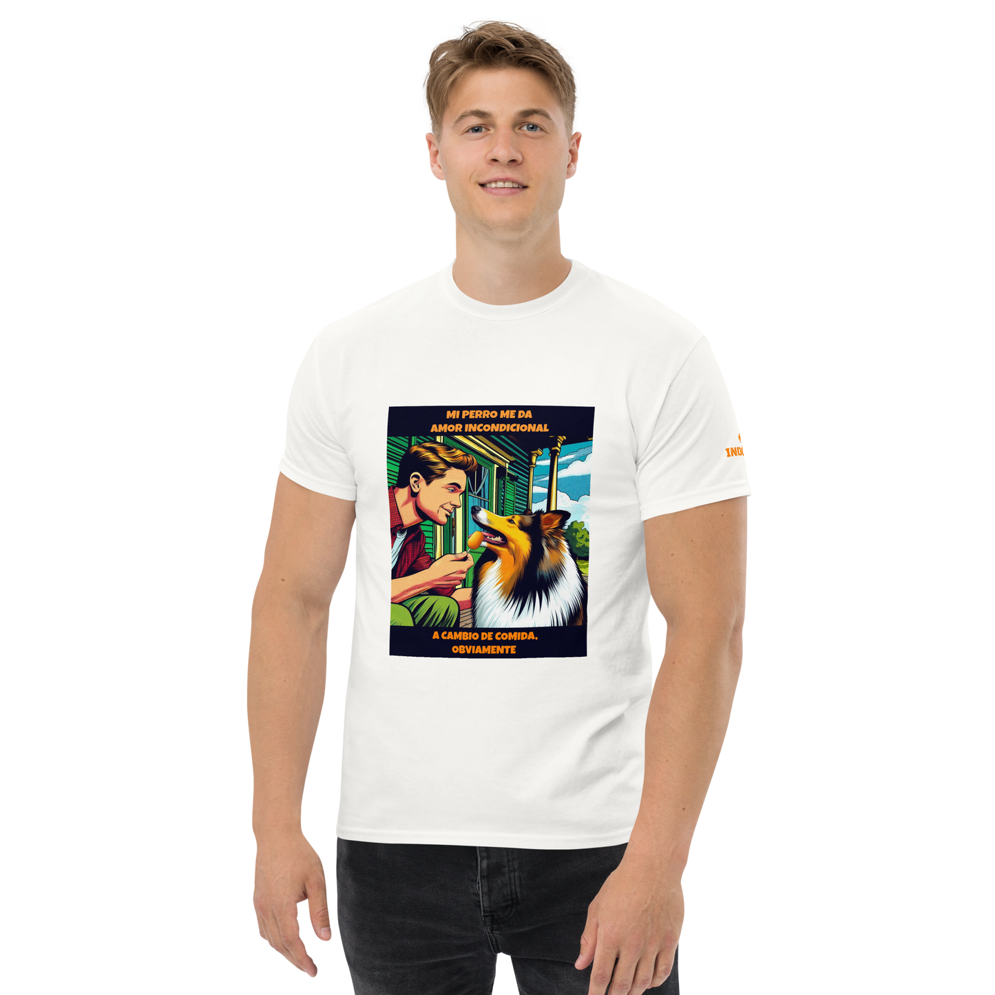 Camiseta con frase mascota