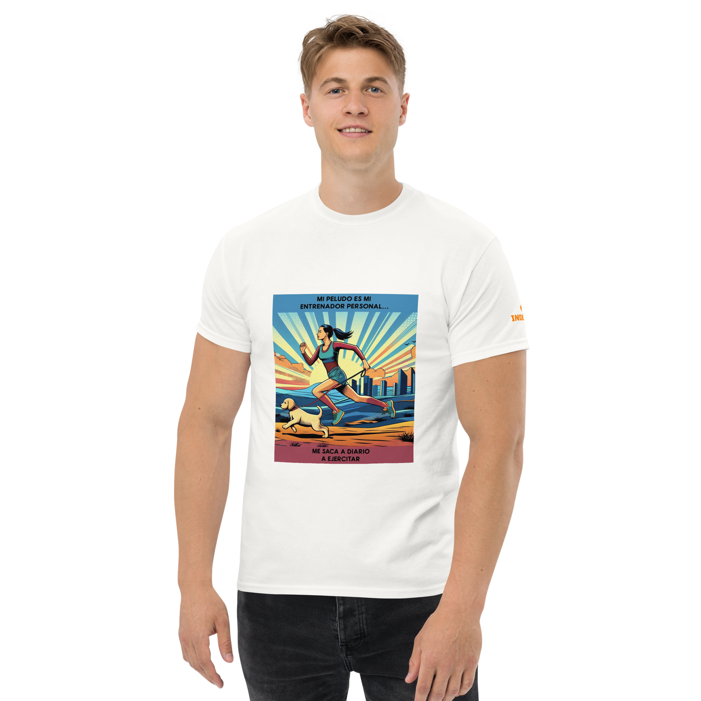 Camiseta con slogan perruno