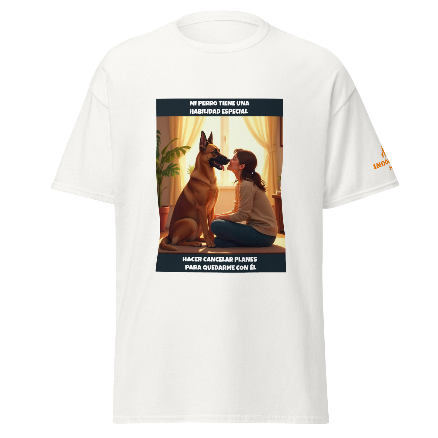 Camiseta personalizada con frase de mascota P01
