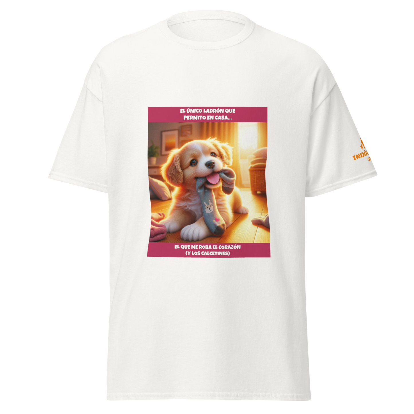 Camiseta con slogan mascota