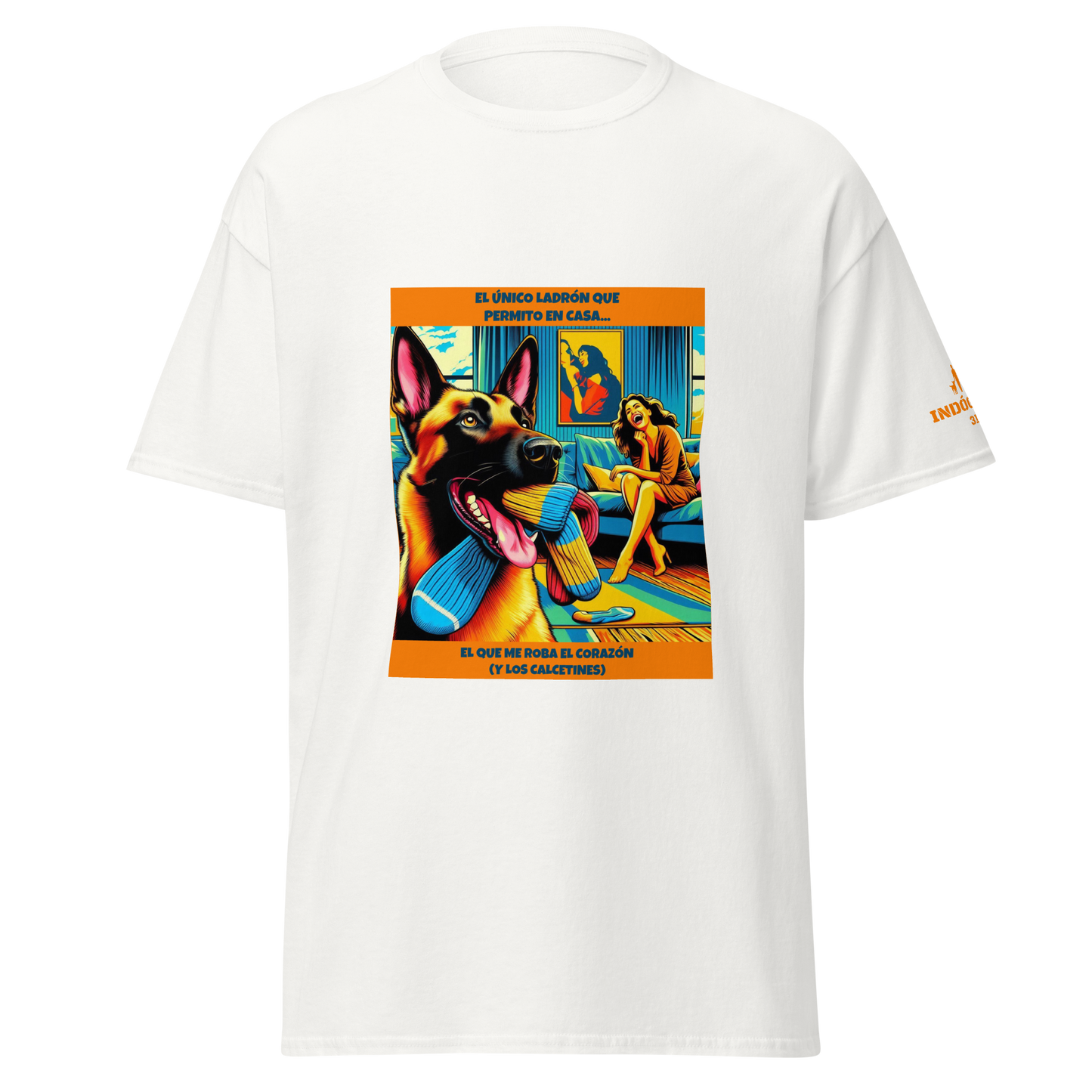 Camiseta con frase divertida perro
