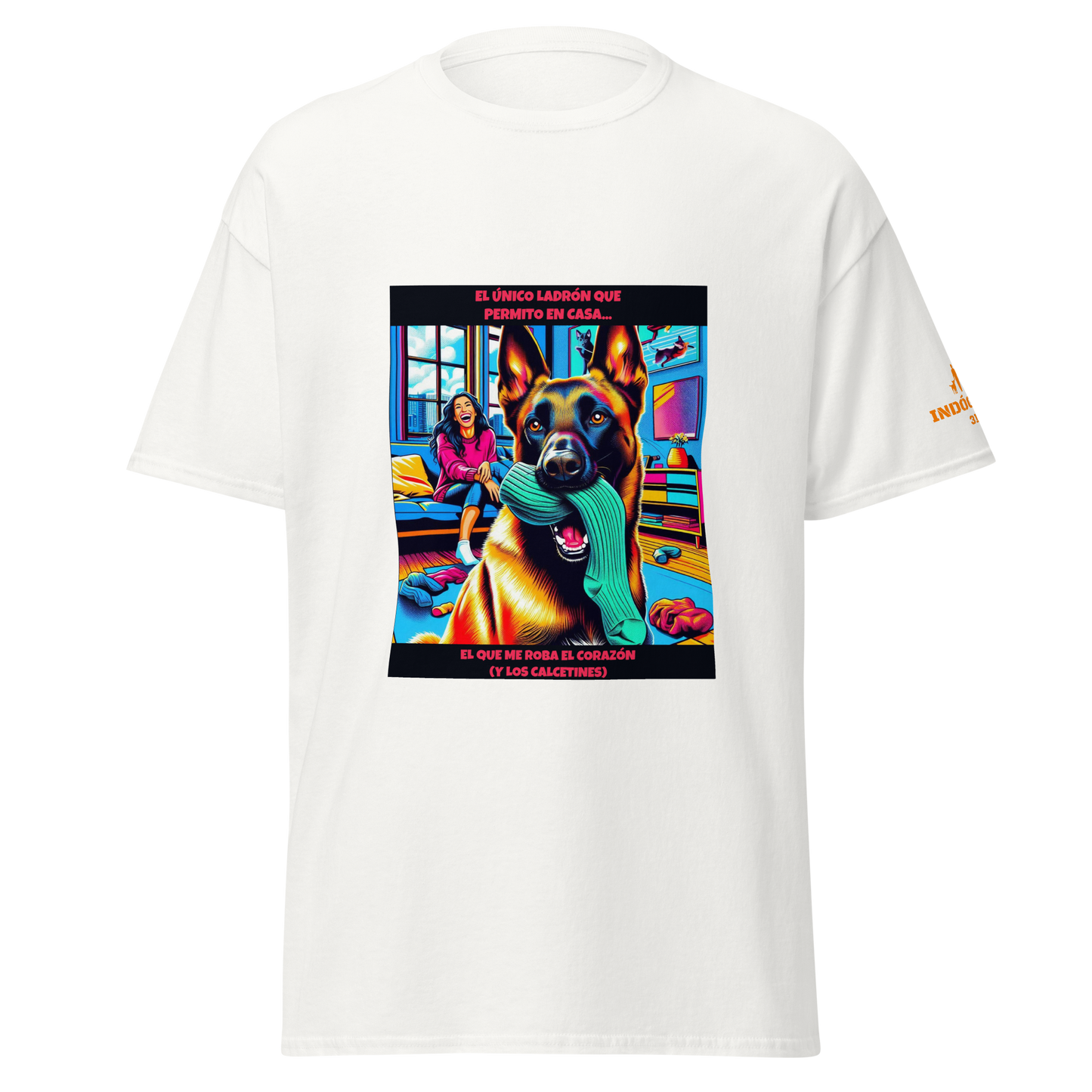 Camiseta con frase divertida perruna
