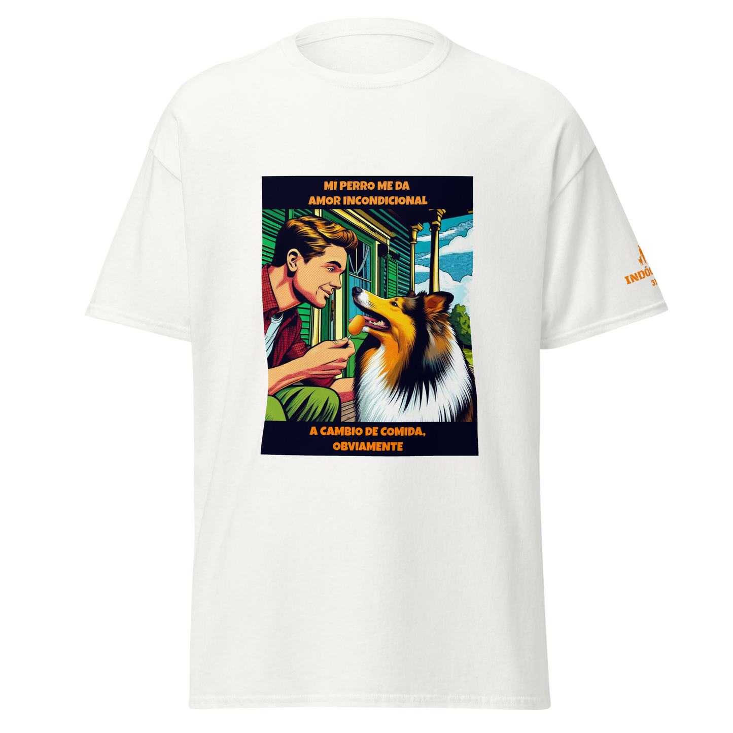 Camiseta con frase mascota
