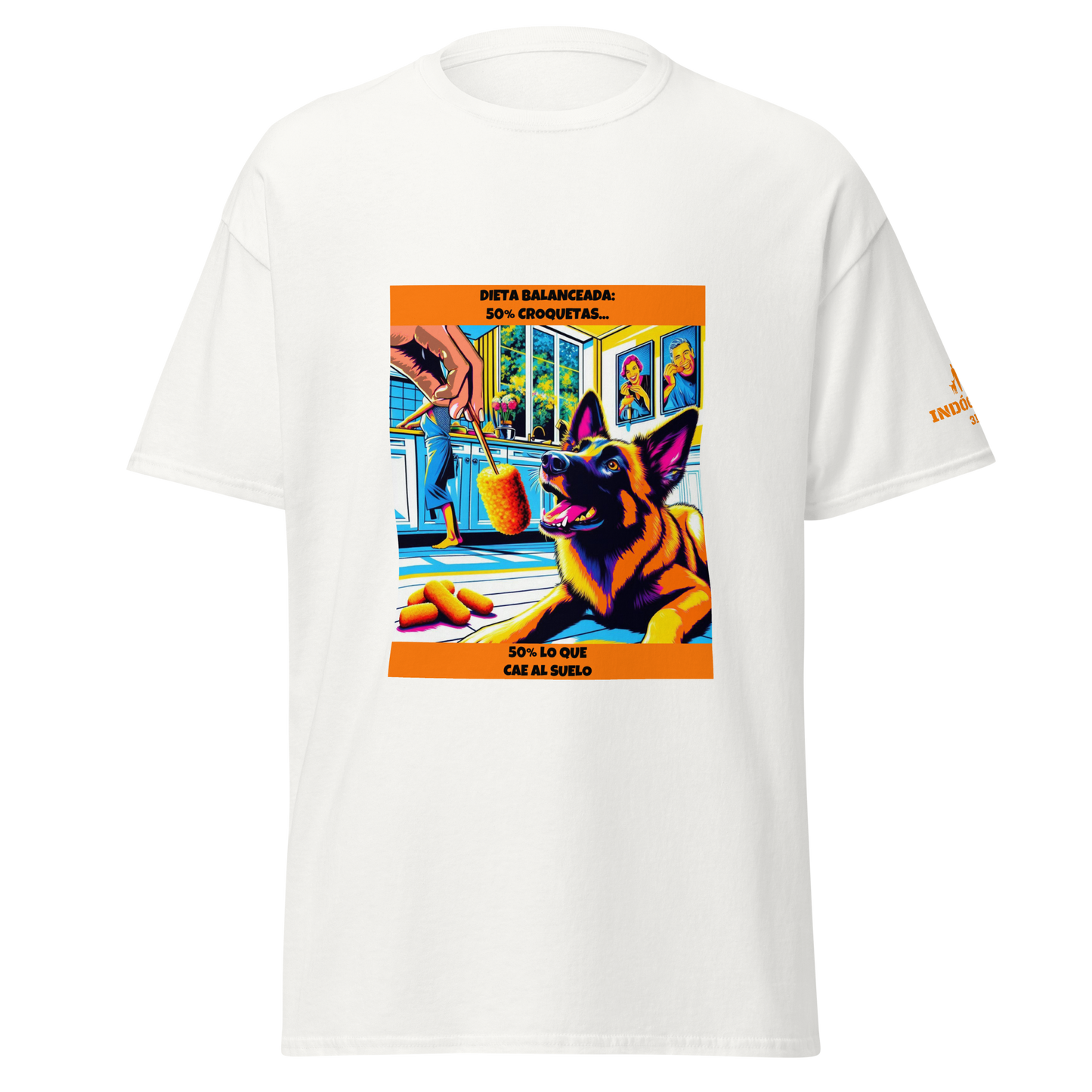 Camiseta con frase divertida perruna