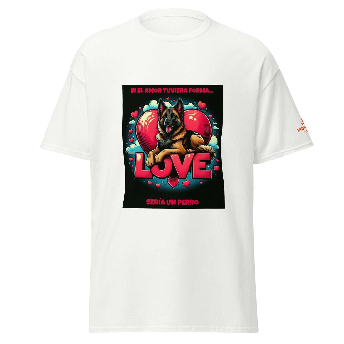 Camiseta con lema para amantes de los perros