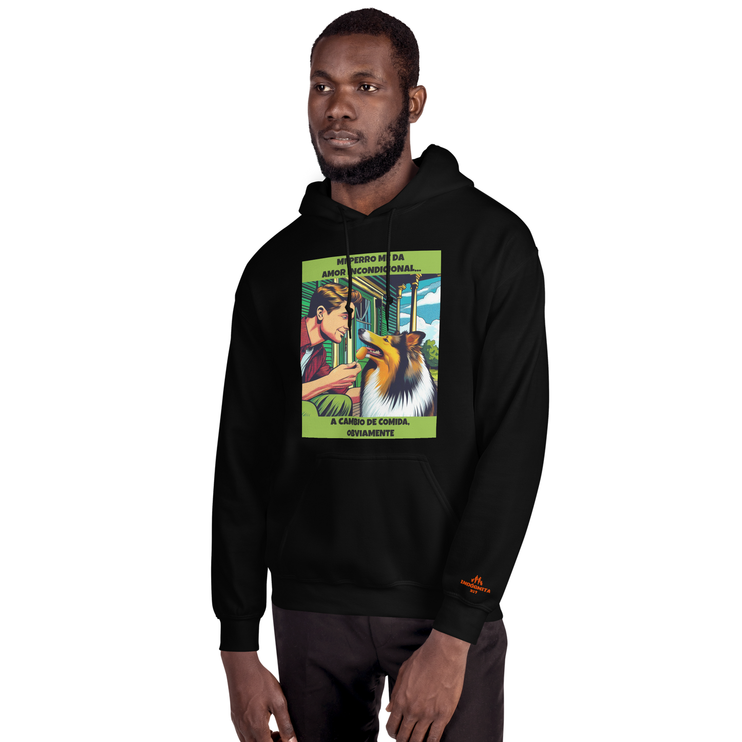 Sudadera con frase mascota