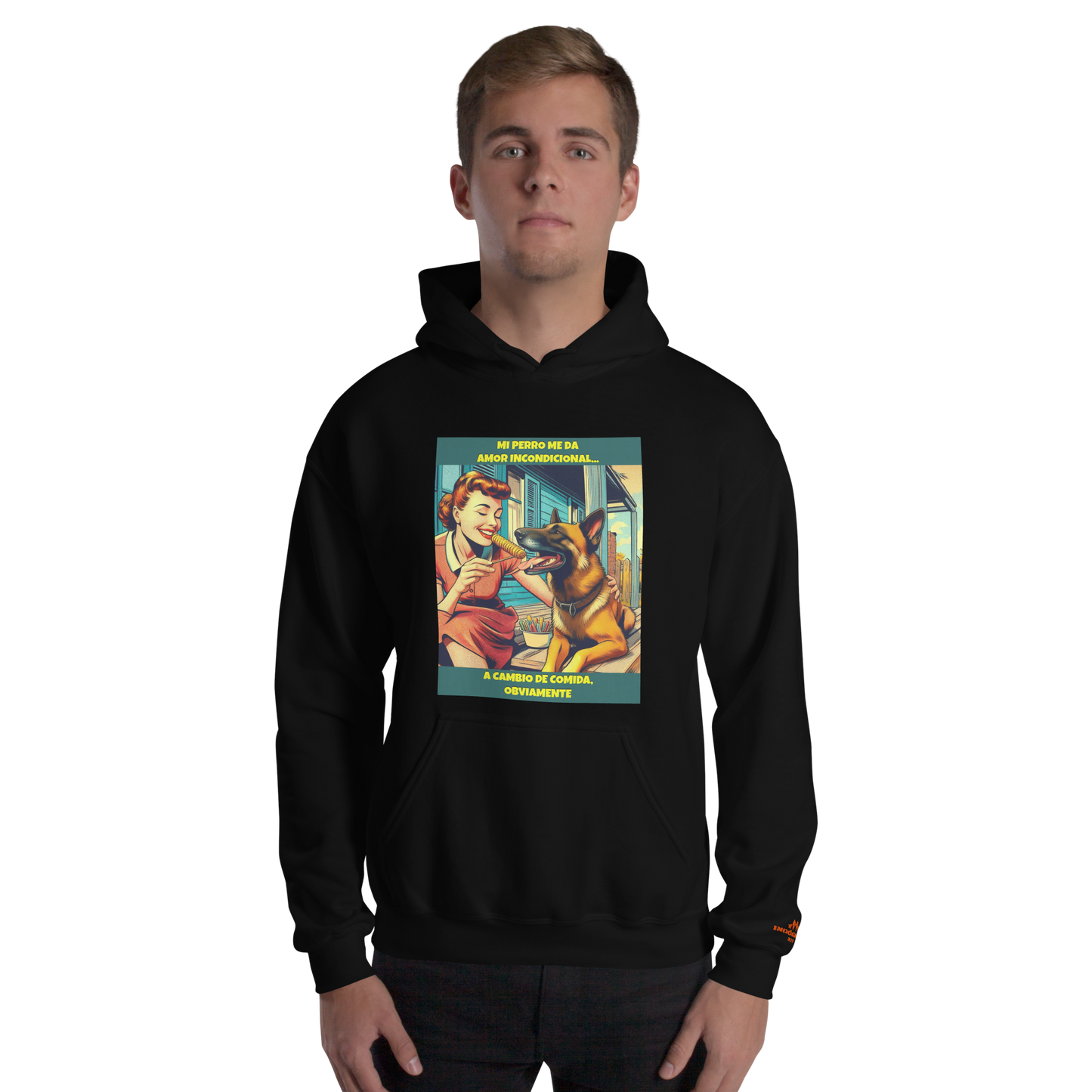 Sudadera con slogan mascota