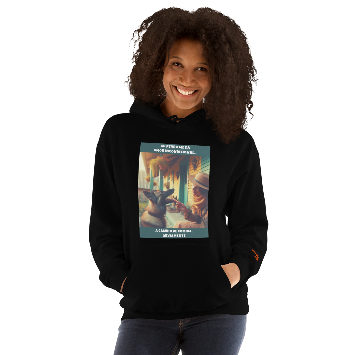 Sudadera con frase perro