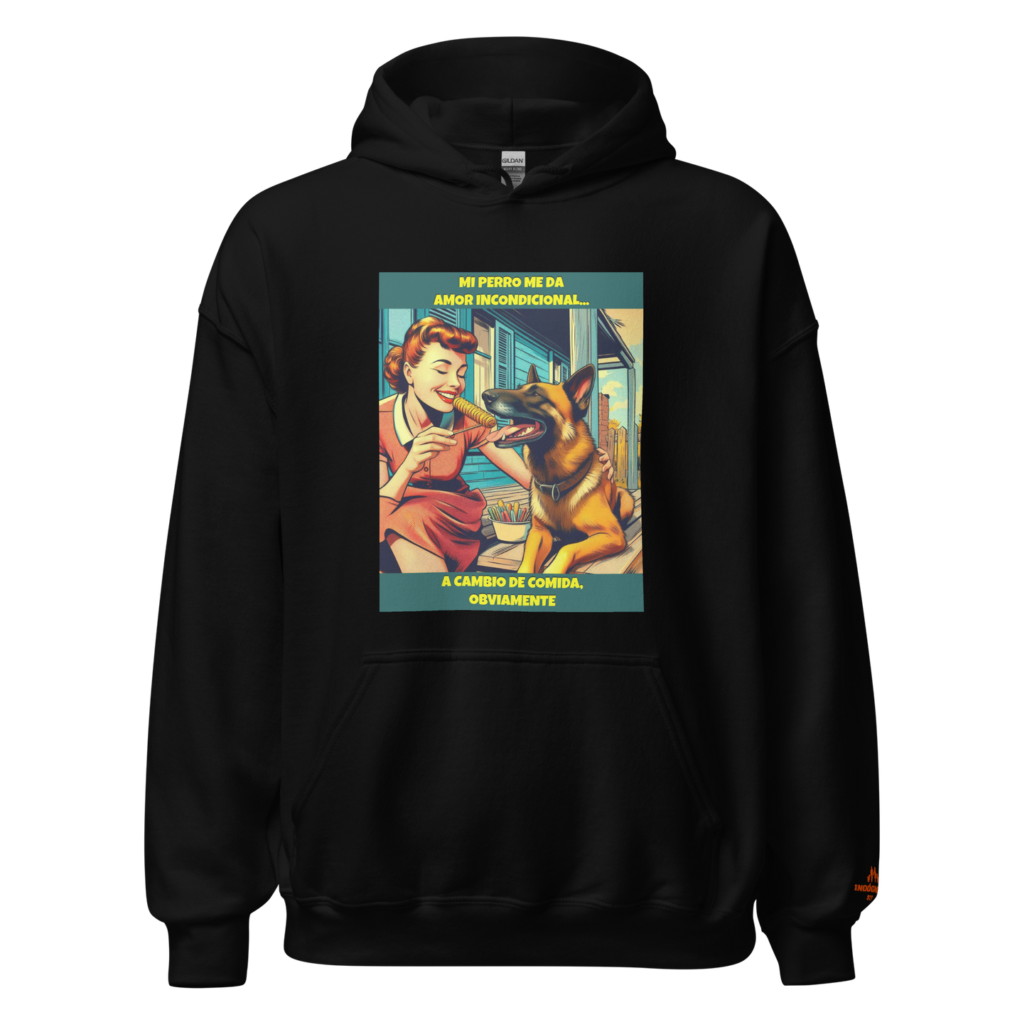 Sudadera con slogan mascota