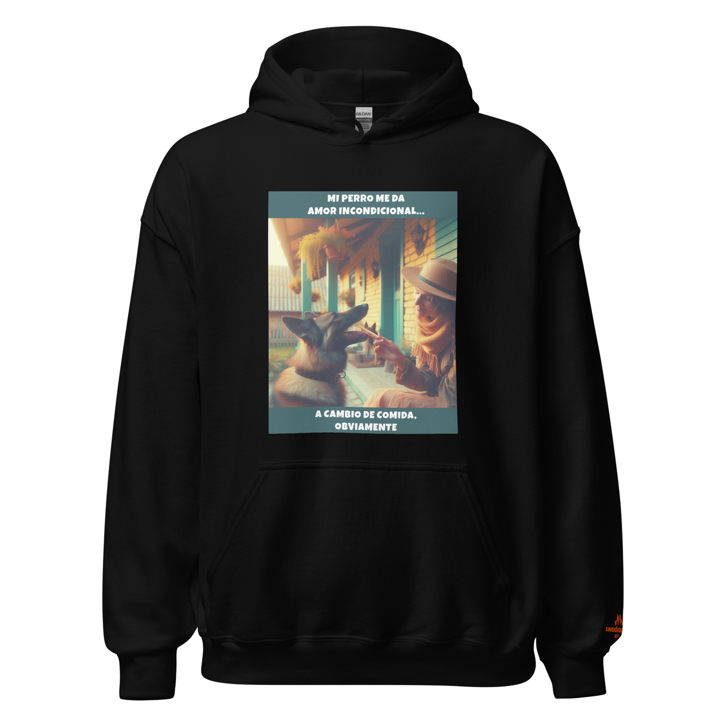 Sudadera con frase perro