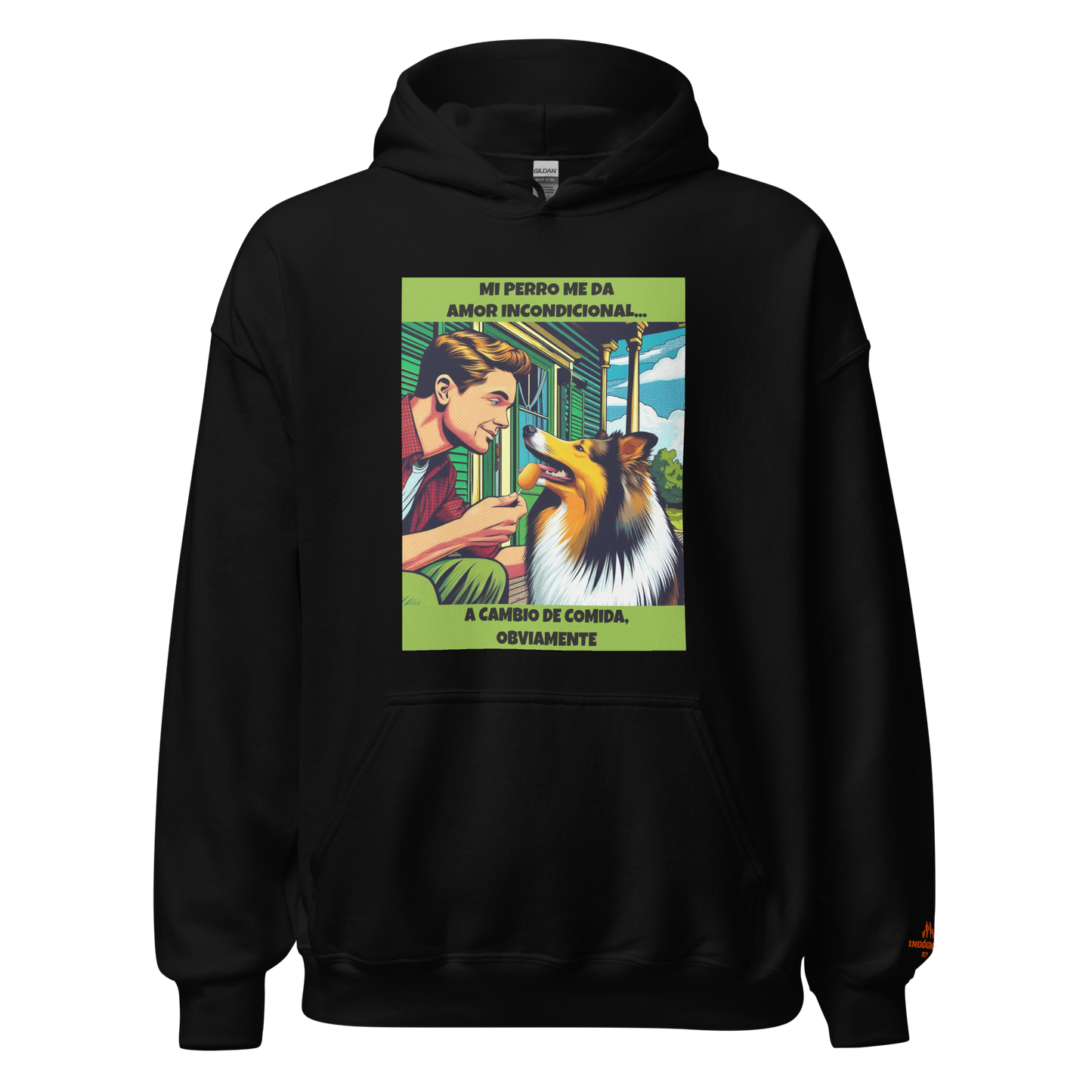 Sudadera con frase mascota