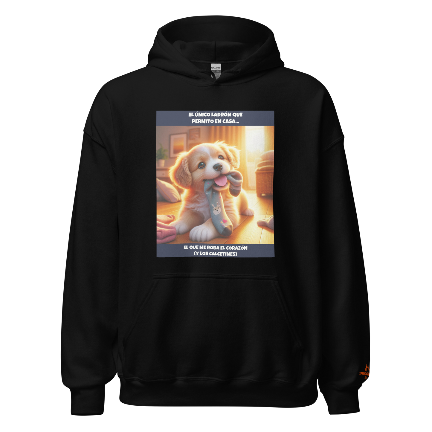 Sudadera con slogan mascota